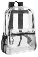 17 Inch Clear Backpack ($12.00/Ea-24/Case)