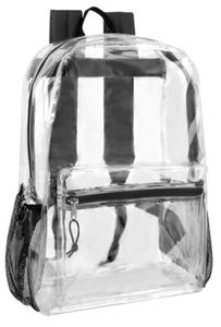 17 Inch Clear Backpack (24/Case)