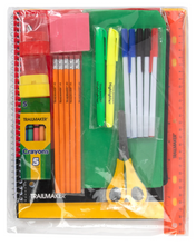 19 Inch Backpack with 30-Piece School Supply Kit (12/Case)