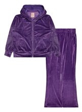 Girls 2 Piece Velour Jogger & Hoodie Set (24/Case)