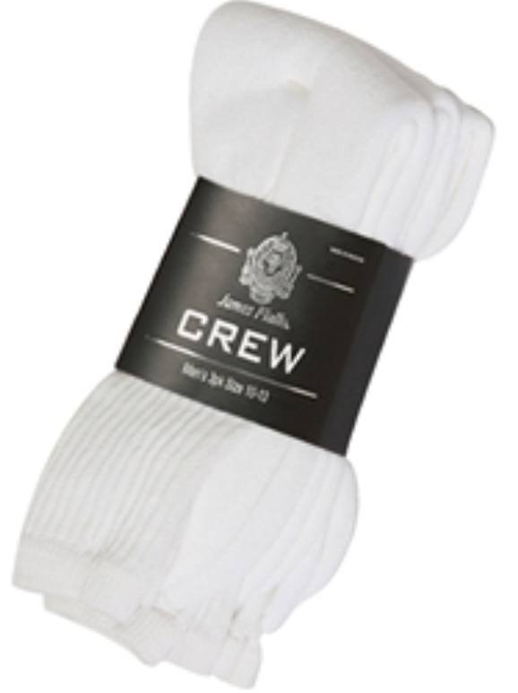 Mens 3-Pack Crew Socks - ($7.00/Pack-60 Packs/Case)