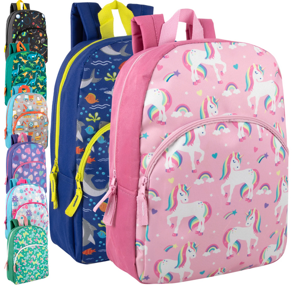 15 Inch Character Backpack (24/Case)