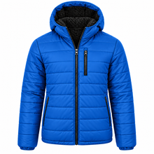 Mens Sherpa-Lined Hooded Puffer Jacket (6/Case)