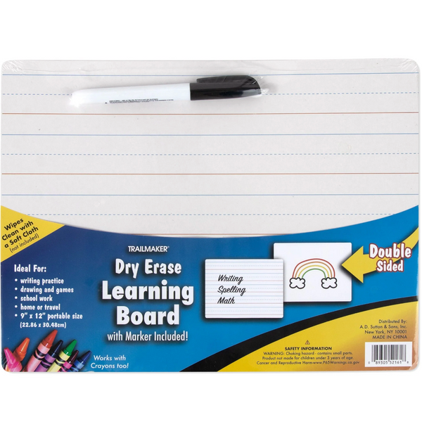 Dry Erase Learning Board (100/Case)
