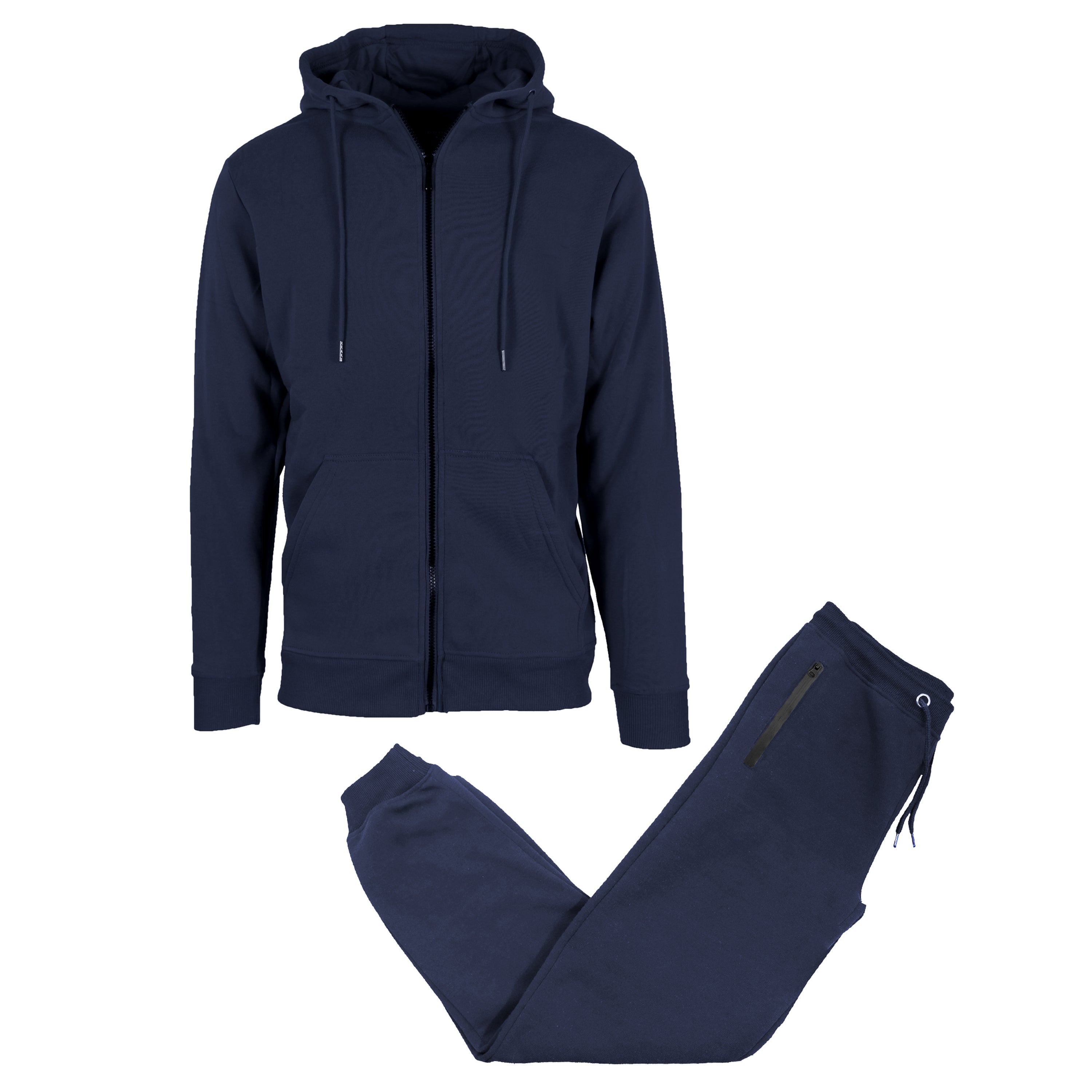 Adults 2 Piece Fleece-Lined Full Zip Hoodie & Jogger (6/Case