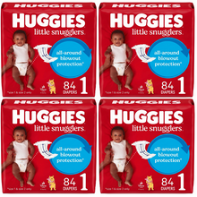 Baby Diapers, Size 1 (4 Boxes/Case)