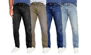 Men's 5 Pocket Stretch Slim Straight Jeans (6/Case)
