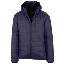 Mens Sherpa-Lined Hooded Puffer Jacket (6/Case)