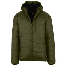 Mens Sherpa-Lined Hooded Puffer Jacket (6/Case)