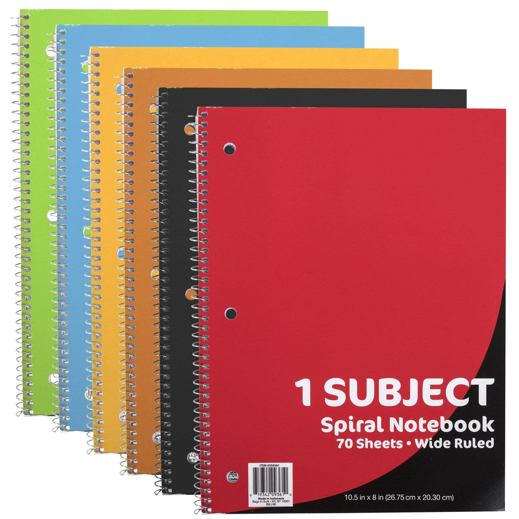1 Subject Wide Ruled Notebook (50/Case) – ELD APPAREL LLC