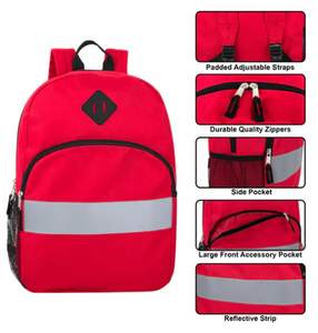 17 Inch Safety Reflective Backpack ($8.00/Ea-24/Case)