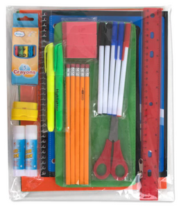 18 Inch Backpack & 45 Piece School Supply Kit Combo ($29.00/Ea-12/Case)