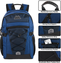 19 Inch Bungee Cord Backpack With Padded Laptop Section ($22.00/Ea-24/Case)
