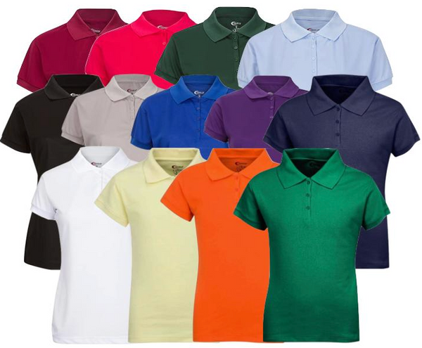 Girls Short Sleeve Polo (6/Case)