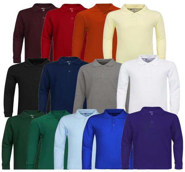 Adult Long Sleeve Polo (6/Case)