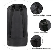 Laundry Bag Backpack with Front Mesh Pocket (50/Case)