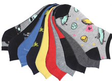 10-Pack Youth Low Cut Decorative Socks (36 Packs/Case)