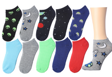 10-Pack Youth Low Cut Decorative Socks (36 Packs/Case)