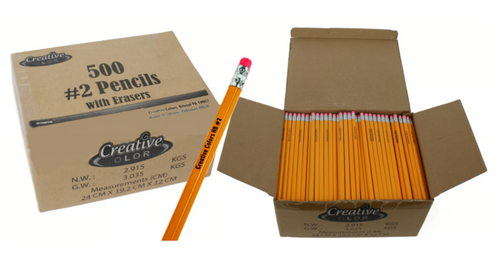 Yellow #2 Pencils (500/Case)