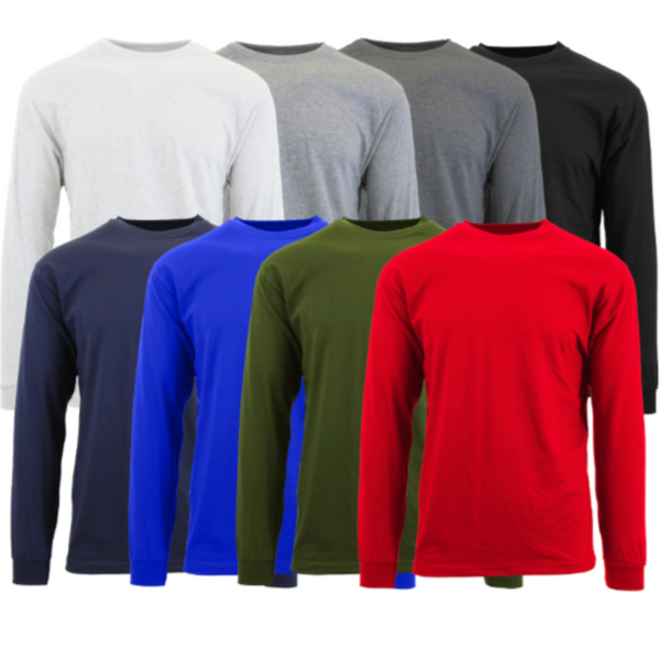 Adult Long Sleeve Crew Neck T-Shirt (6/Case)