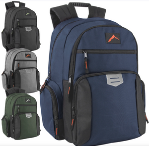 18 Inch Multi-Pocket Backpack With Laptop Section (24/Case)