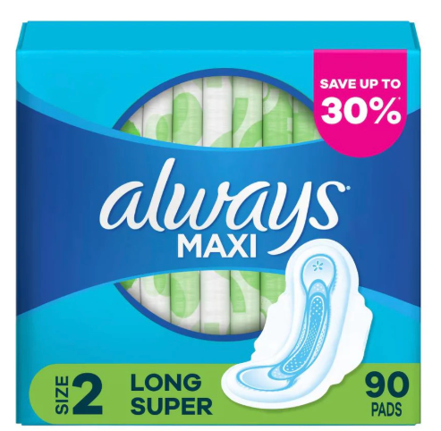 Always Maxi Pads (6 Boxes/Case)