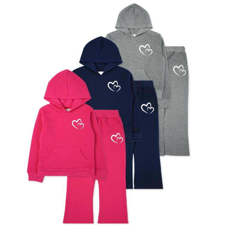 Girls 2 Piece Fleece Set (24/Case)