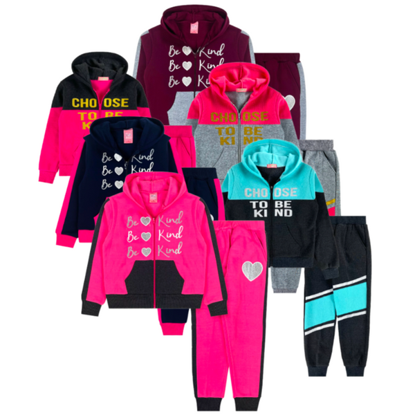 Girls 2 Piece Fleece Set (24/Case)