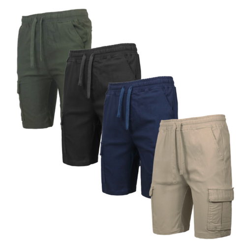 Adult Super Stretch Cargo Shorts (12/Case)