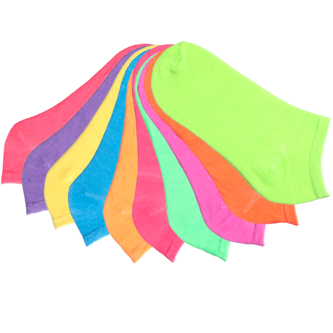 10-Pack Girls Low Cut Decorative Socks (36 Packs/Case)
