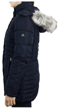 Womens Quilted Puffer Jacket with Fur Hood (12/Case)