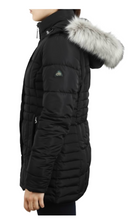Womens Quilted Puffer Jacket with Fur Hood (12/Case)
