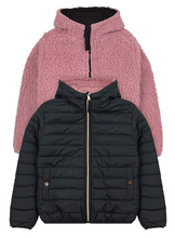 Girls Reversible Hooded Jacket With Sherpa Lining (24/Case)