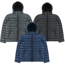 Mens Lightweight Hooded Puffer Jacket (12/Case)