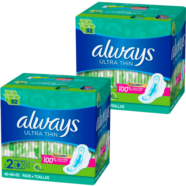 Maxi Pads - Ultra Thin (2 Boxes/Case)