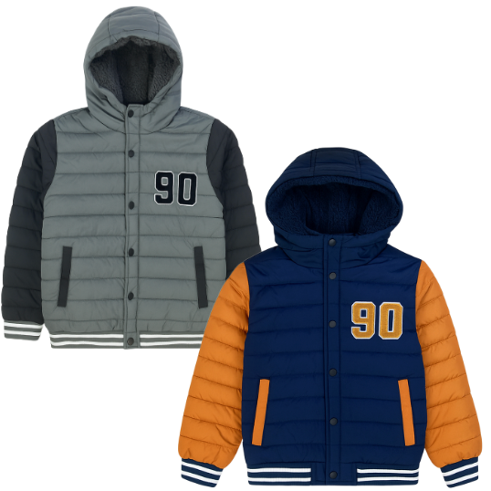 Youth Varsity Jacket with Sherpa Lining (24/Case)