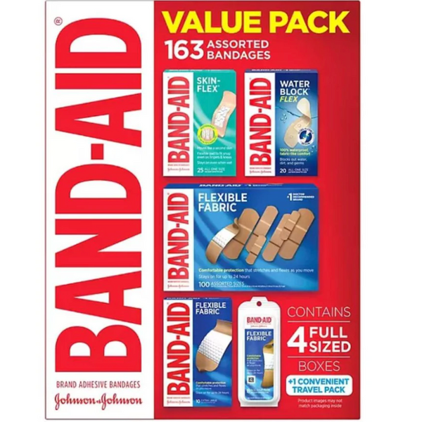 Band-Aid Combo Pack (163 Pieces/Case)