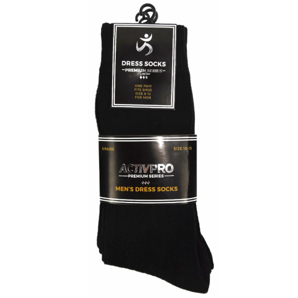 6-Pack Dress Socks (40 Packs/Case)