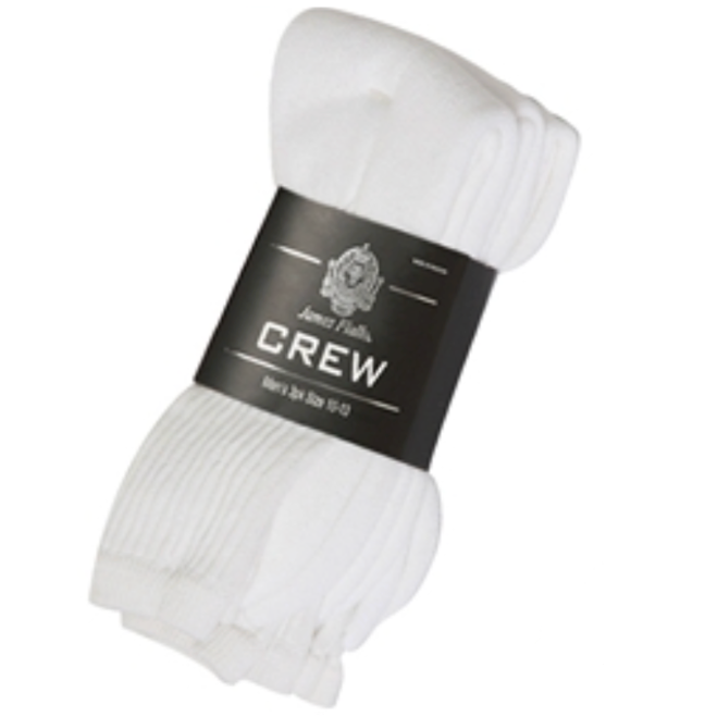 3-Pack Mens Crew Socks (60 Packs/Case)