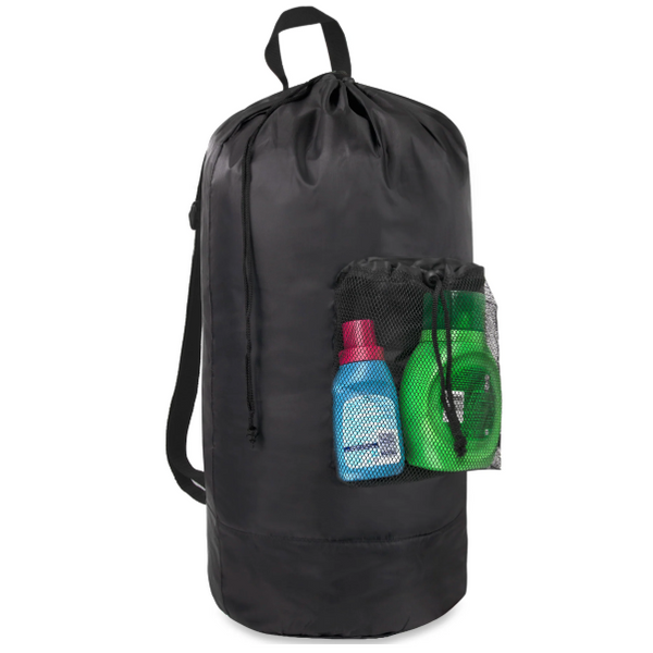 Laundry Bag Backpack with Front Mesh Pocket (50/Case)