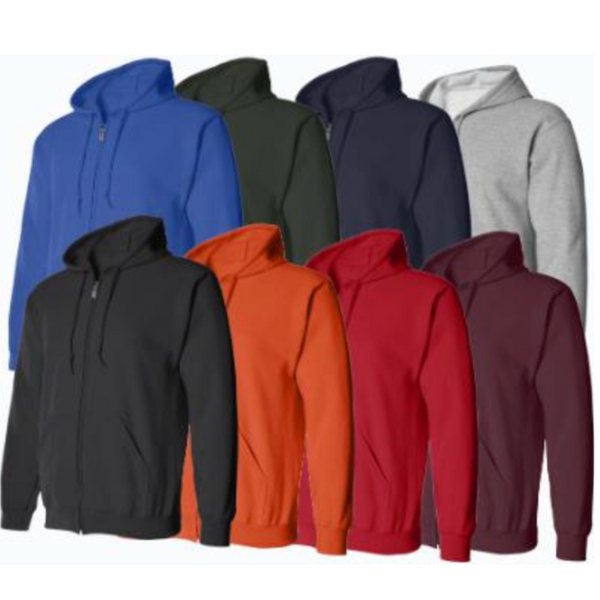Adult Zipper Hoodie (6/Case)