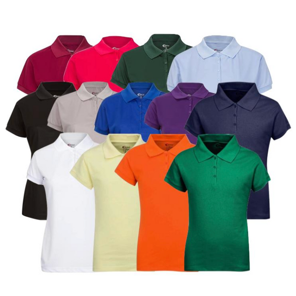 Girls Short Sleeve Polo (6/Case)