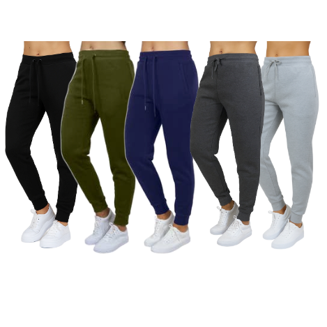 Womens Loose Fit Fleece Jogger Sweatpant (6/Case)