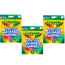8-Pack Crayola Washable Markers (48/Case)