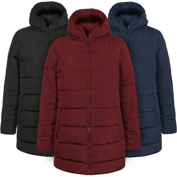 Womens Hooded Puffer Coat (10/Case)