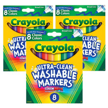 8-Pack Crayola Washable Markers (48/Case)
