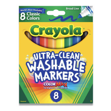 8-Pack Crayola Washable Markers (48/Case)