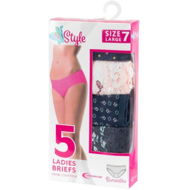5-Pack Womens Underwear (24 Packs/Case)