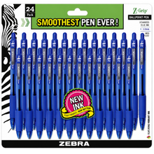 Zebra Retractabe Ballpoint Pens (144/Case)