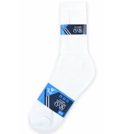 4-Pack Youth Crew Socks (60 Packs/Case)